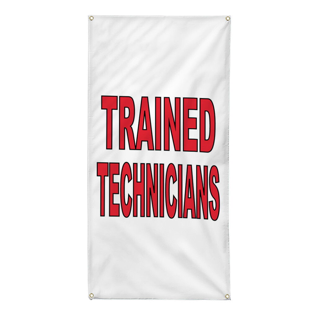 Vertical Vinyl Banner Multiple Sizes Outdoor Weatherproof Industrial Yard Signs