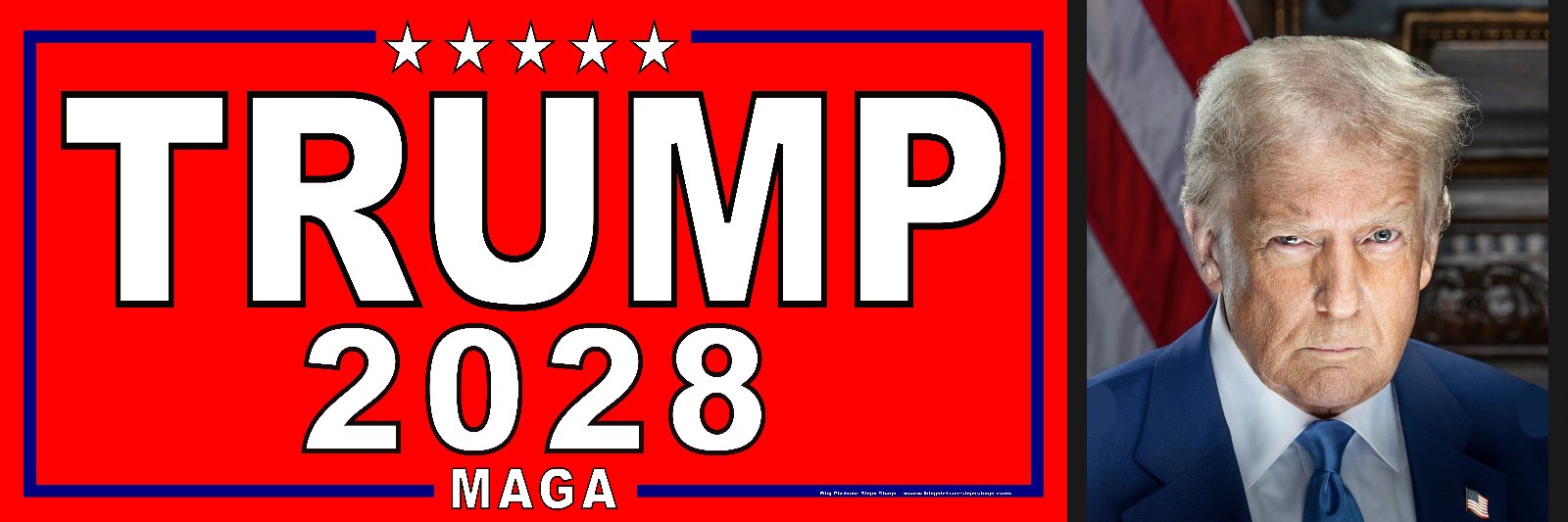 TRUMP 2028 – HUGE & VERY LARGE -BANNERS-Reinforced Vinyl -USA MADE -HI QUALITY