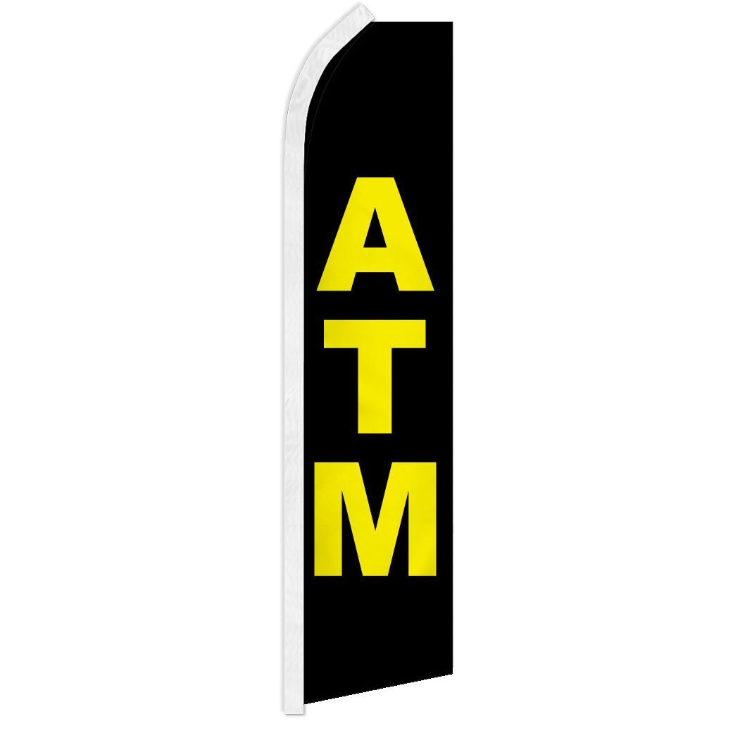10 x “ATM” advertising super flag swooper banner business sale bank money cash