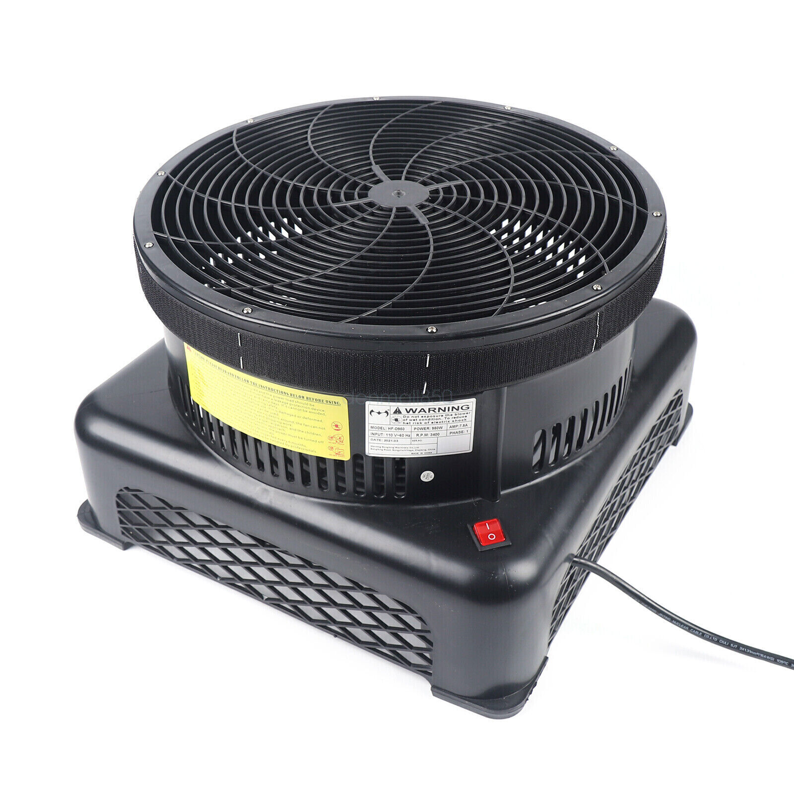 950W 17.7″ Air Blower Fan For Inflatable Wind Dancer Tube Man Fly Guy Sky Puppet