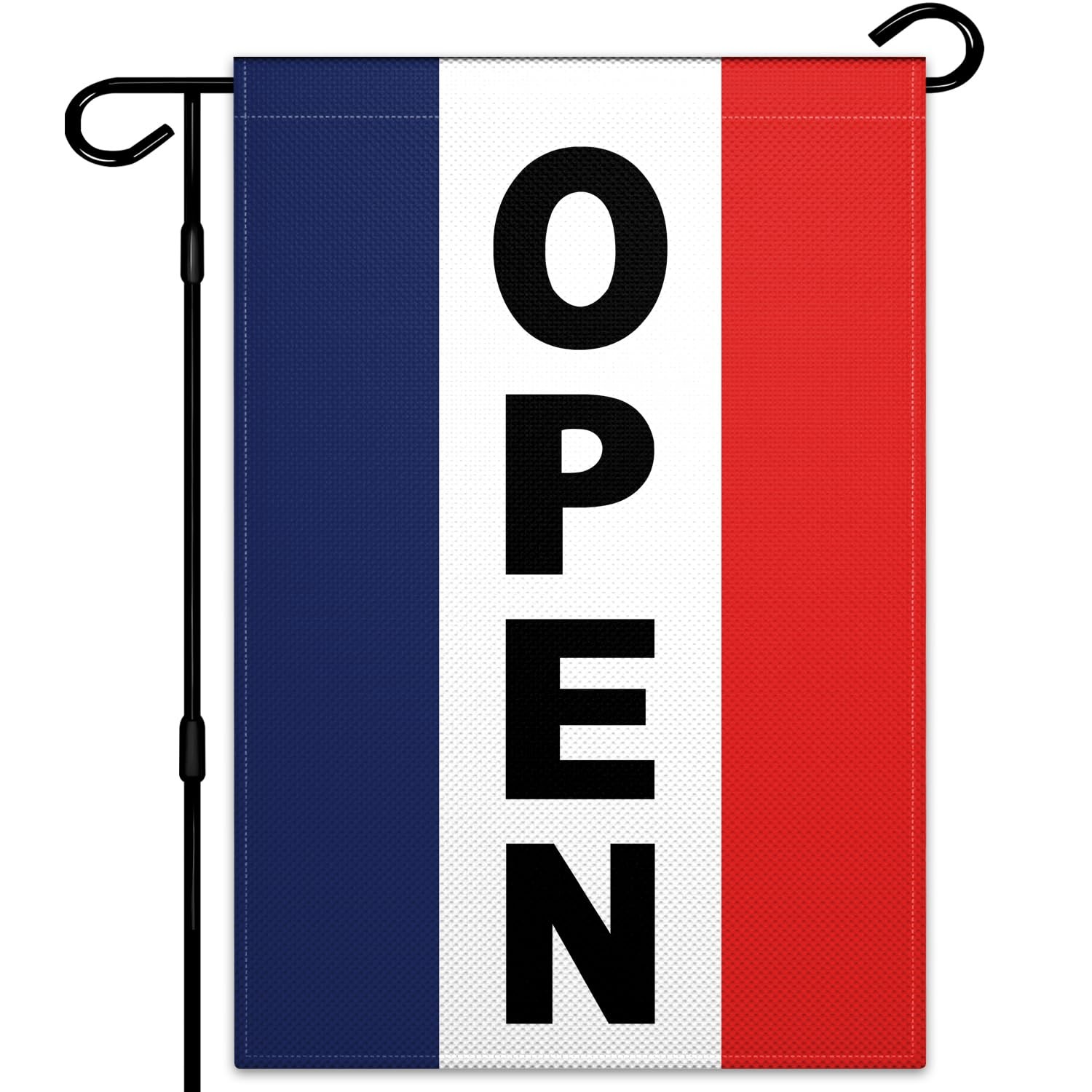 Open Flags for Business Sign 12×18 Inch Double Sided Open Garden Flag 3 Ply Fabr