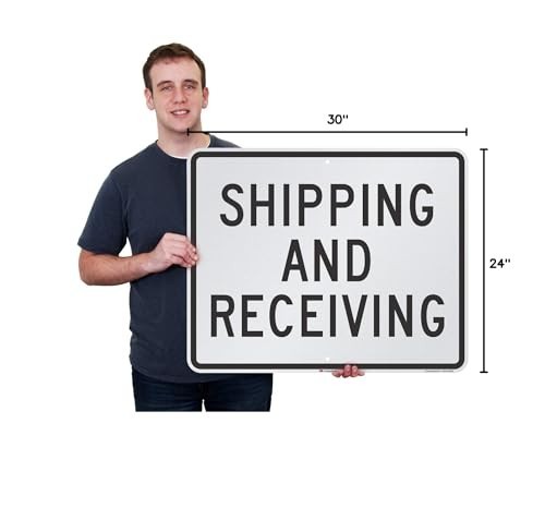 SmartSign K-1763-EG-24×30-D1 Shipping Receiving 24×30 3M Eng Grade Reflective