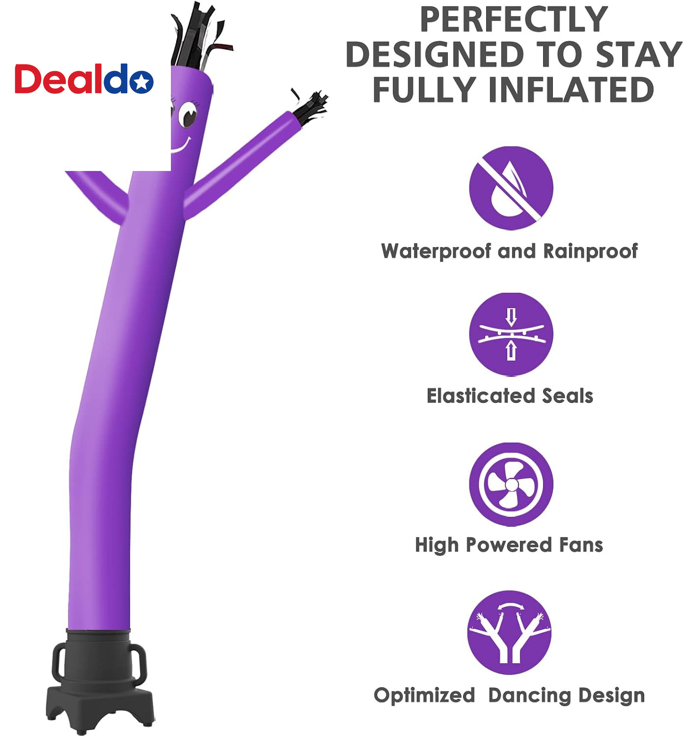 8FT Fly Puppet Dancer with 1/3Hp Blower Complete Set (Purple)