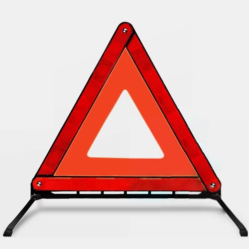 Slow Moving Vehicle Triangle Sign Plastic Farm SMV Safety Sign