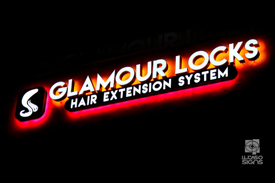 Channel Letters Custom Signs with Led Reverse Halo and Front Illuminated