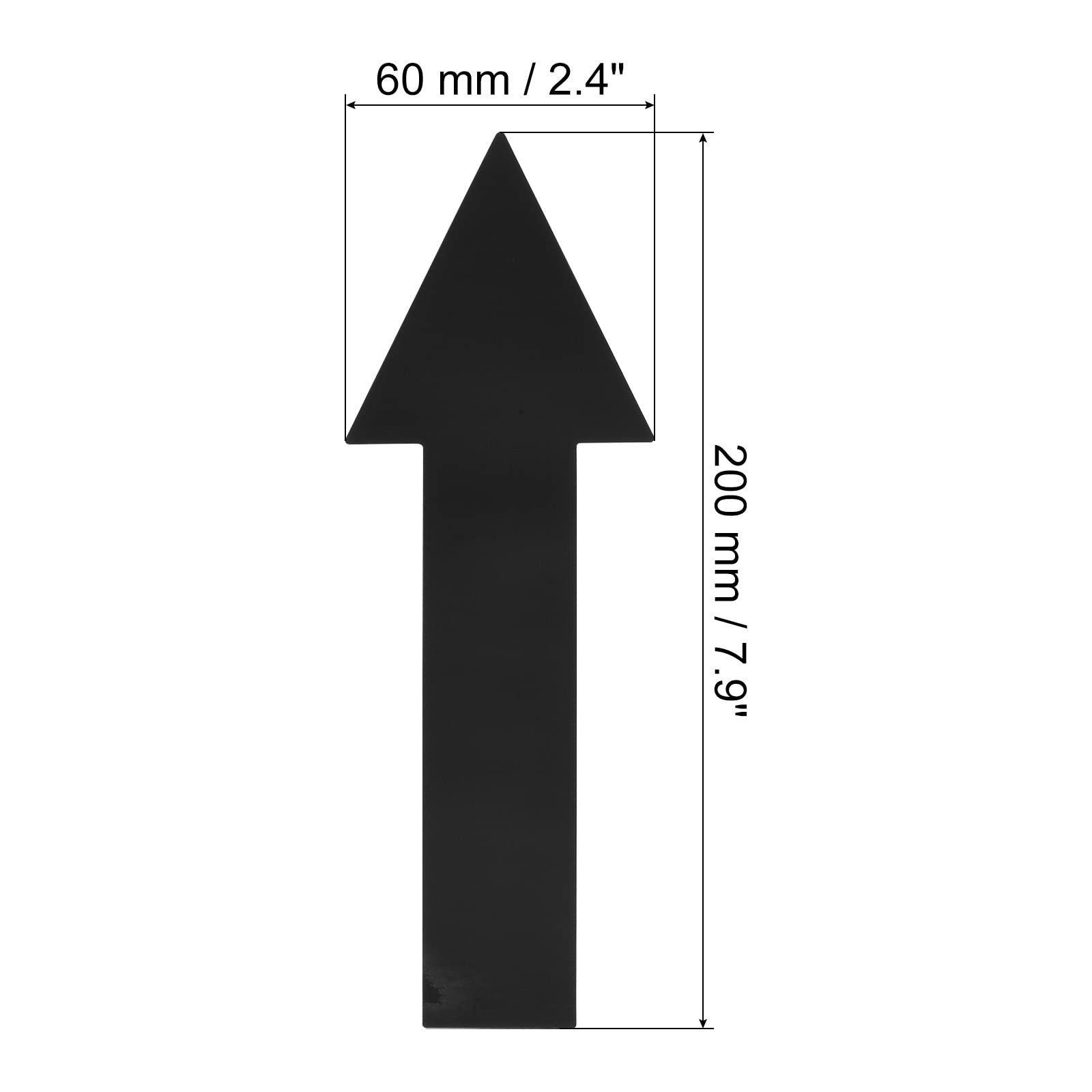 Arrow Sticker 8 Inch, 4 Sheet Directional Sign PVC Adhesive Removable Floor D…