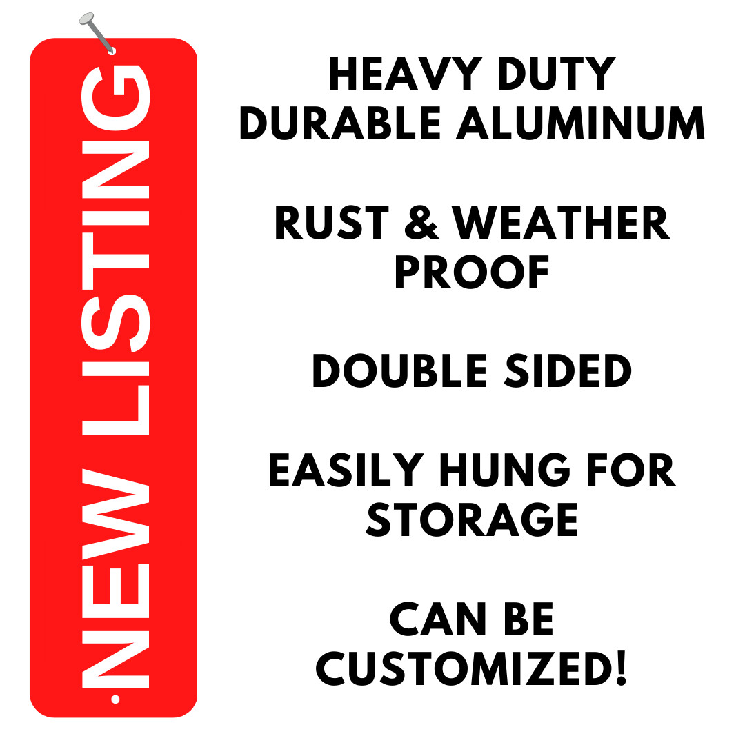 Real Estate Sign Riders 6X24 Weather & Fade Proof Sign Riders Aluminum