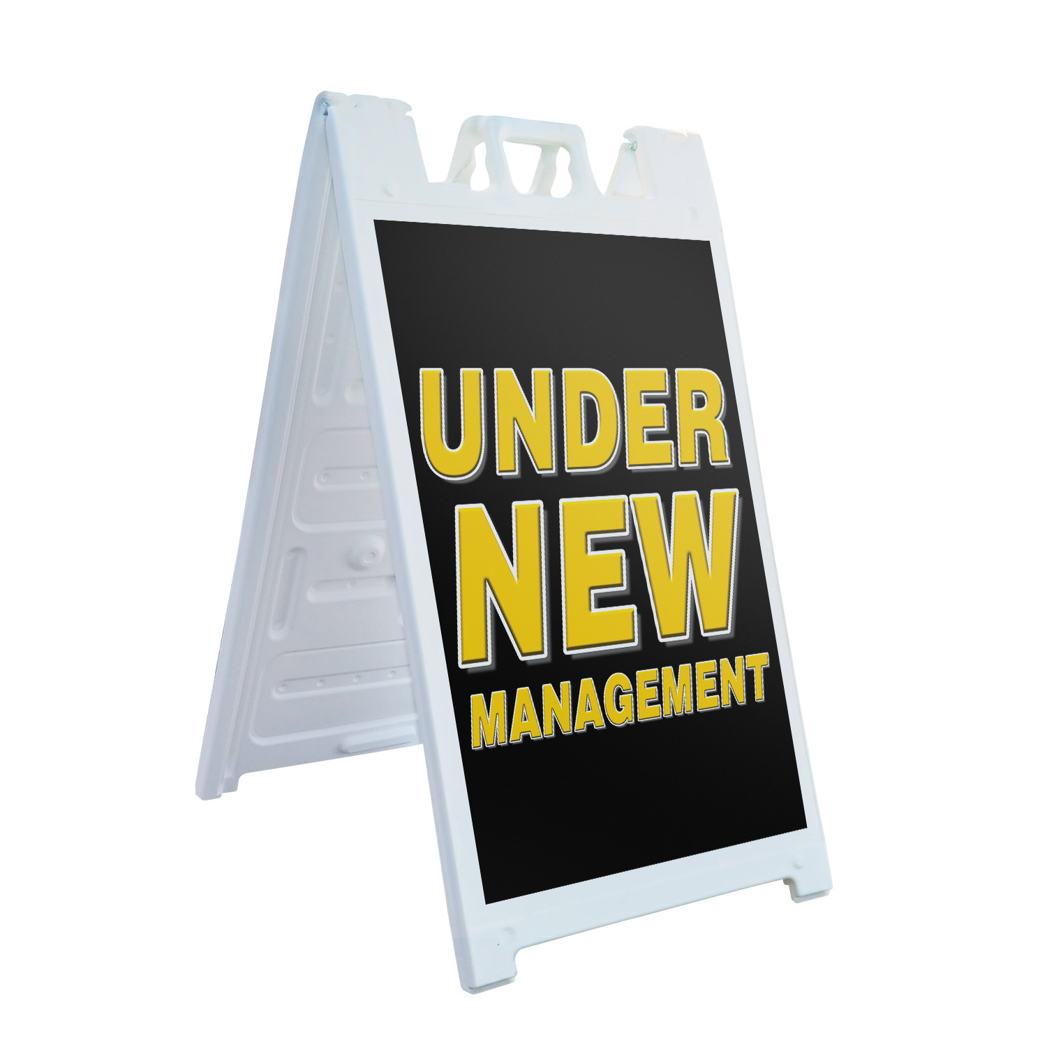 Under New Management Heavy Duty A-Frame Sidewalk Sign Business Promotions New
