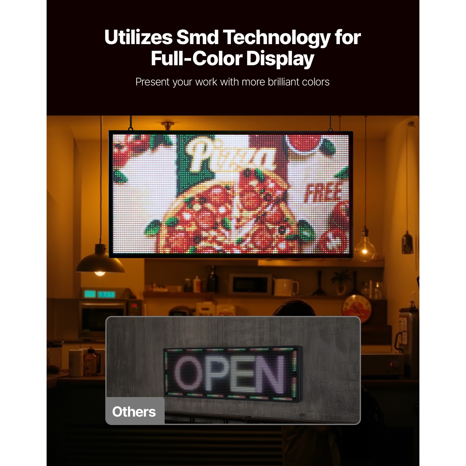 27×14 in Programmable LED Sign Scrolling Digital Display Board P5 Full-color