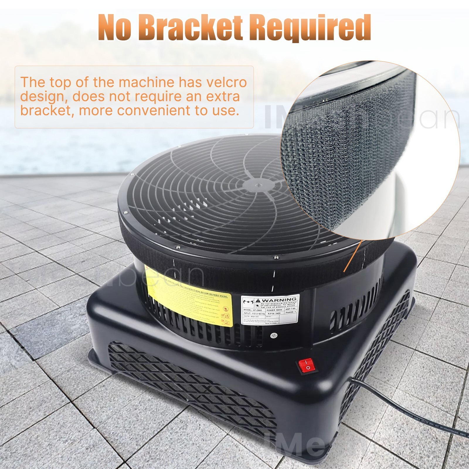 950W Air Blower Fan 18″ Air Dancer Blower Fit Inflatable Wind Dancer Tube Man