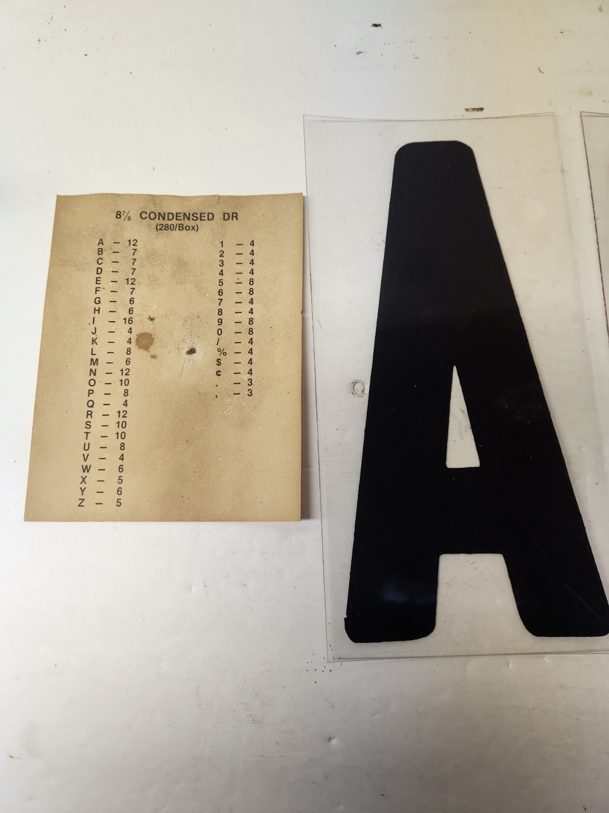 8 Inch Flexible Outdoor Marquee Sign Letters 8″ on 8 7/8″ 280 Count See Notes