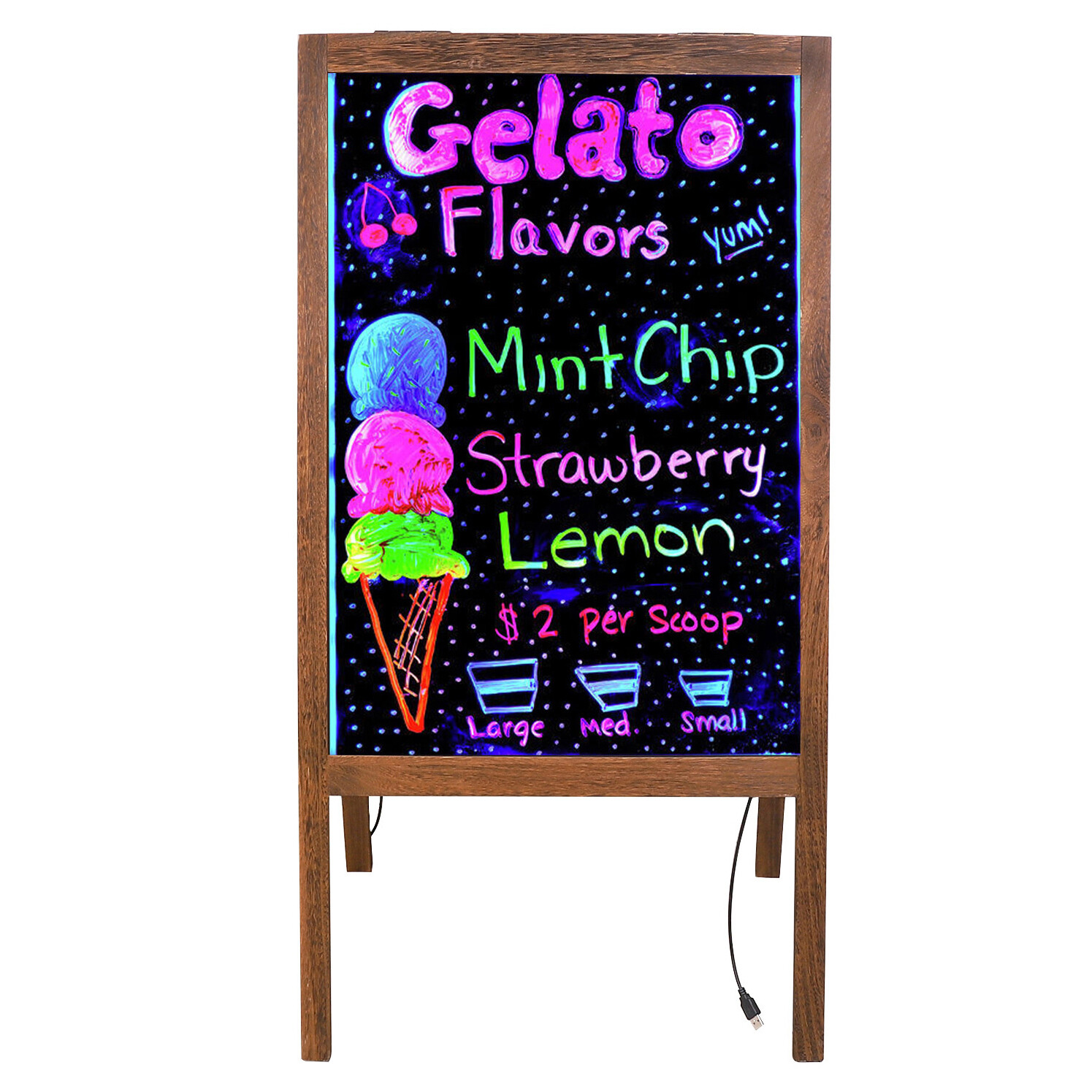 All Types Chalkboard Message Sign Easy Erasable Clear Cafe Writing Blackboard