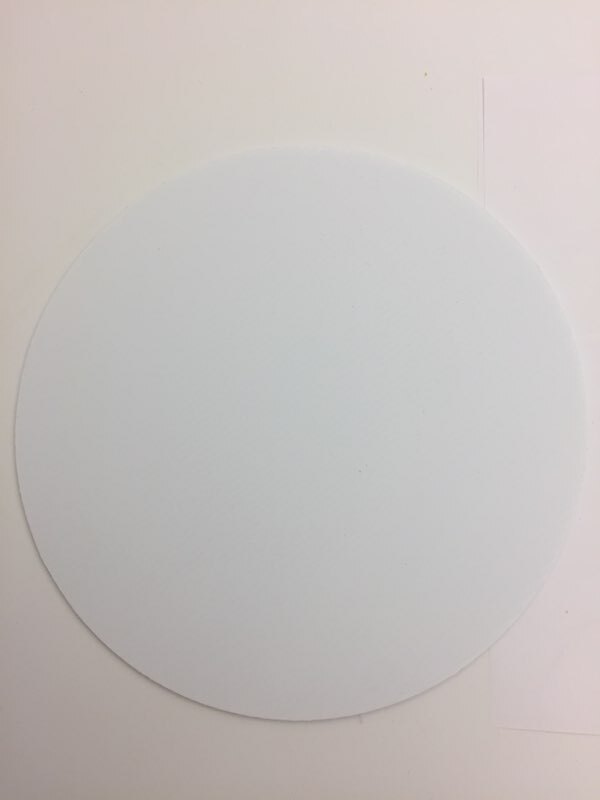 10 Pack WHITE Yard Signs Circles 17.5″ & 10 H-STAKES