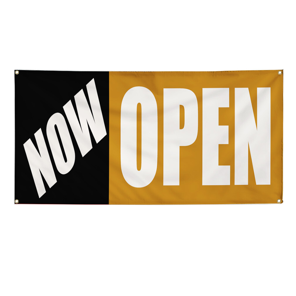Vinyl Banner Multiple Sizes Now Open Business A Business Now Open Outdoor