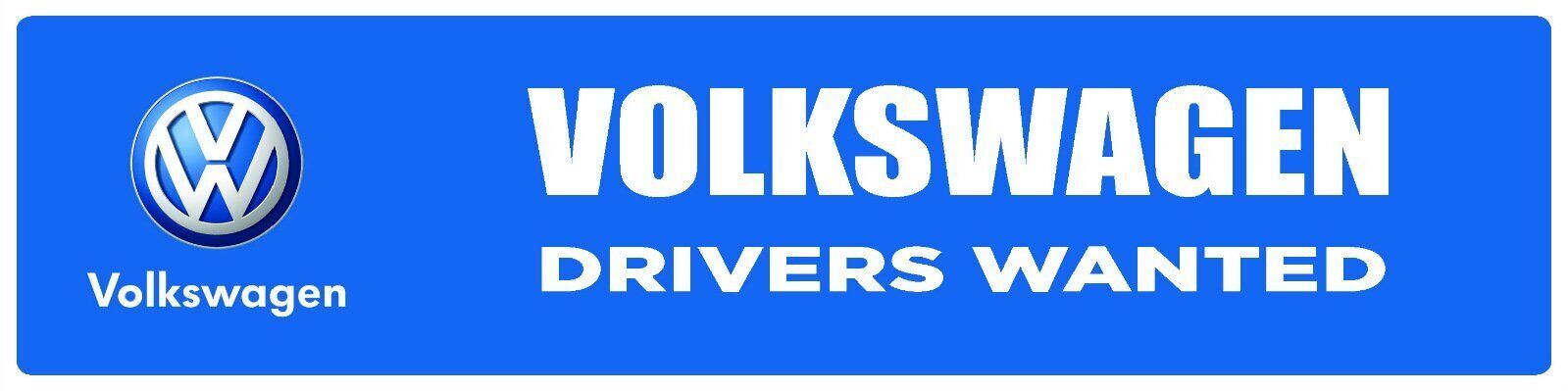 Volkswagen | Branded Premium Decorative Display Sign | 6″h x 24″w