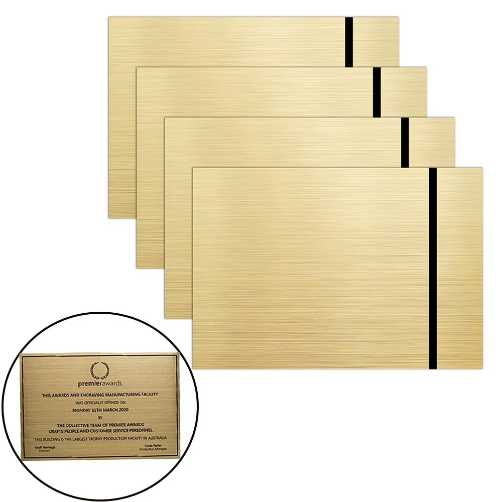 4 Pack Laser Engraving Double Color ABS Plastic Sheet, 12”x8” Two-Tone Lase…
