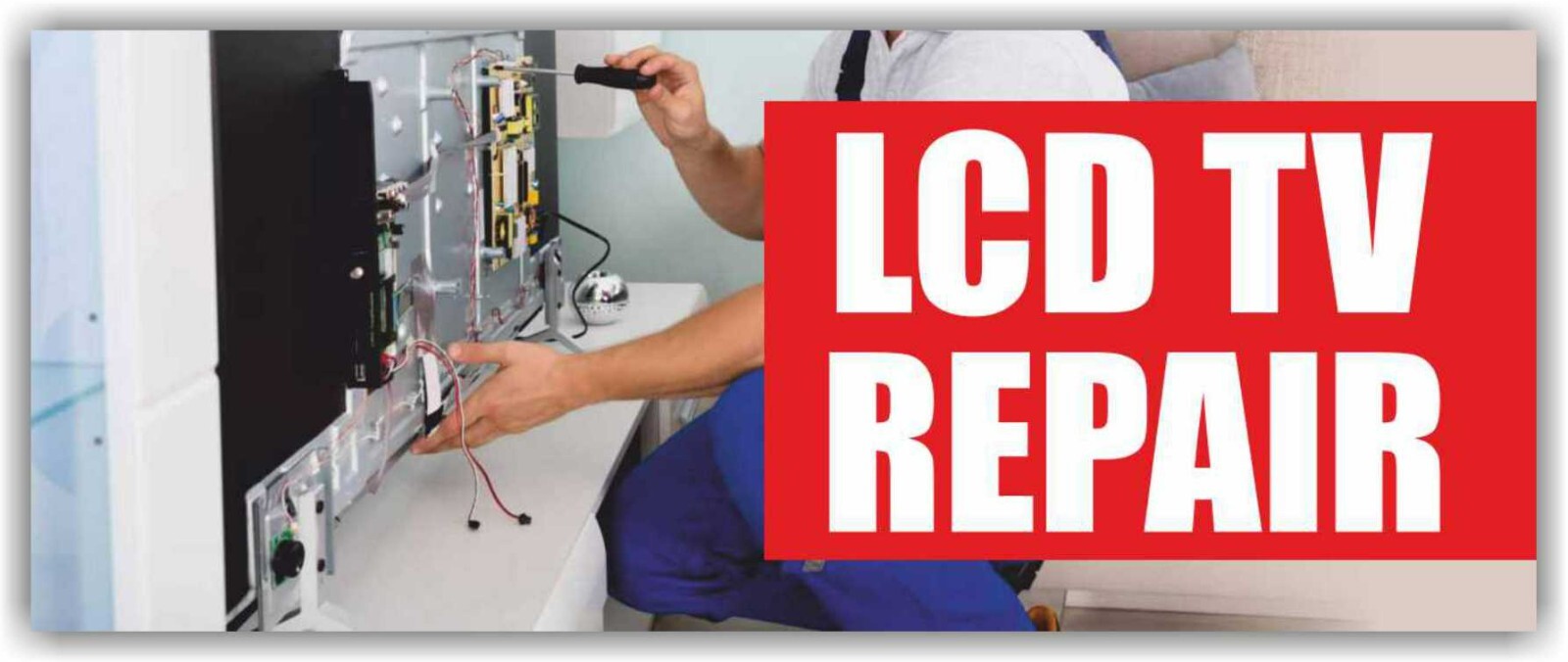 LCD TV REPAIR Advertising Banner Vinyl Mesh Sign Monitor Cell Phone Electronics