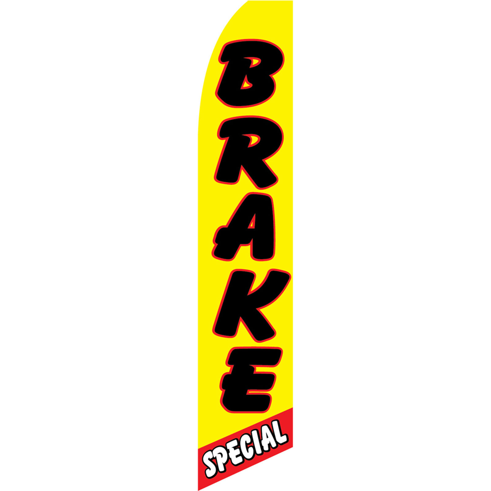Brake Special 2 1/2 ft X 11 1/2 ft Polyester Swooper Flag