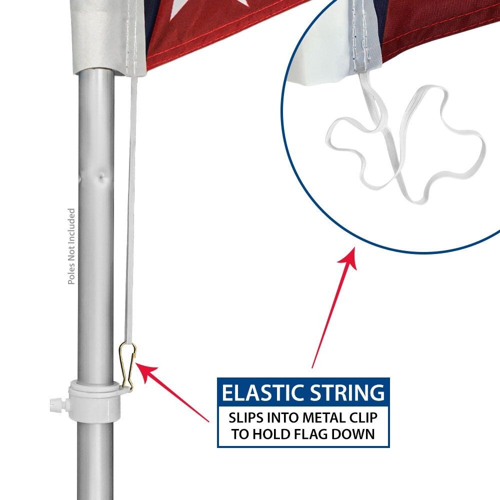 Blue Solid Color Swooper Advertising Flag & Pole Kit
