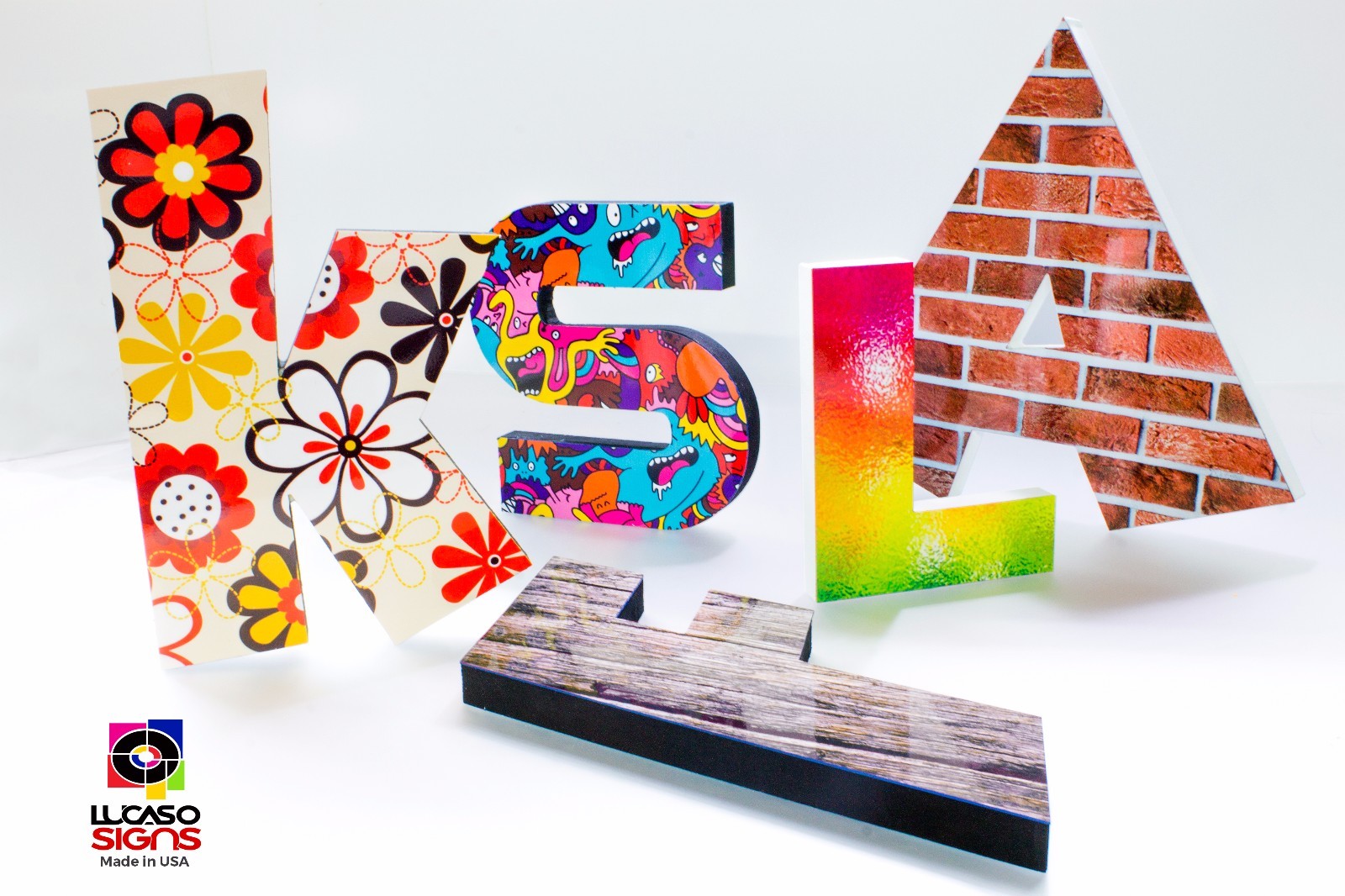 Custom Foam Letters storefront commercial place ADVENTURE TOWN 24 inches set