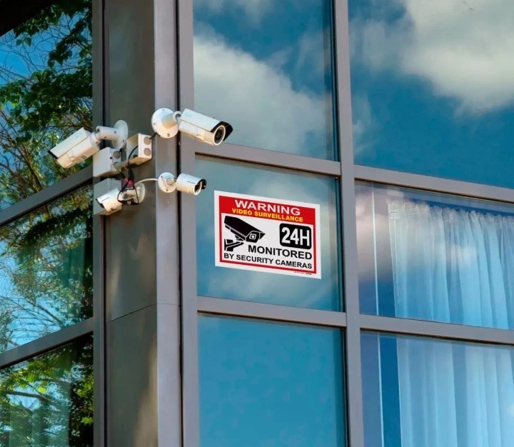 Smile You’re on Camera Sign Video Surveillance Signs 10″x 7″ UV Protected cctv