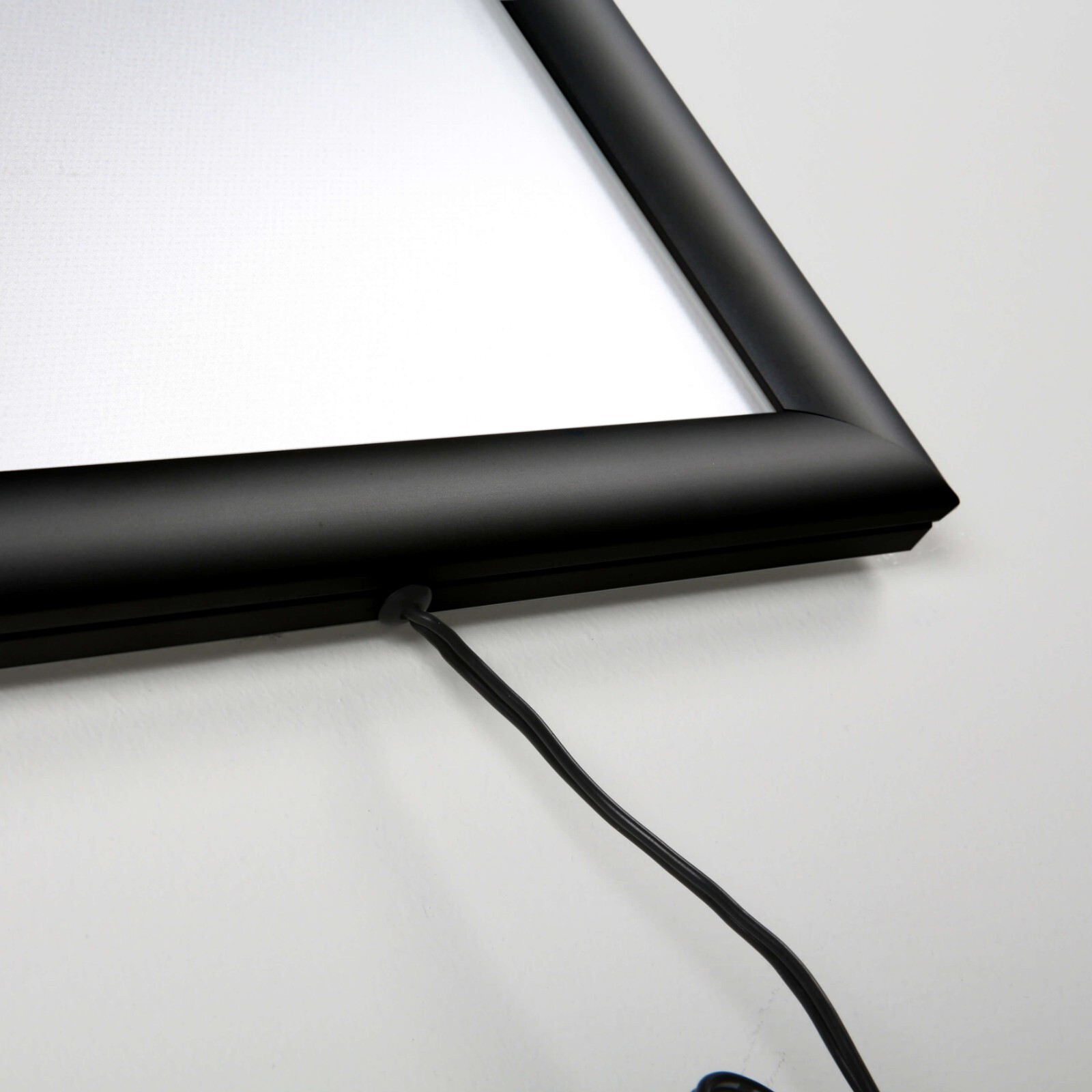 LEDbox LED Backlit Poster Frame, Black, Aluminum, Photo, Picture, Sign Holder