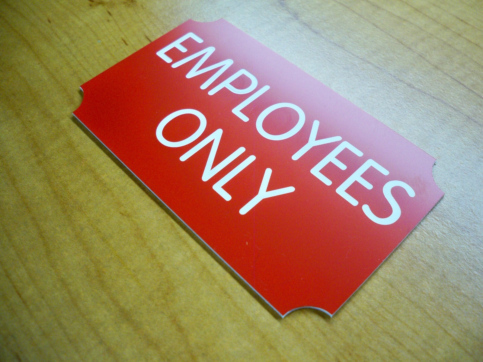 Custom Engraved 3×5 Red Plaque Office Sign | Add Your Wording | Wall or Door