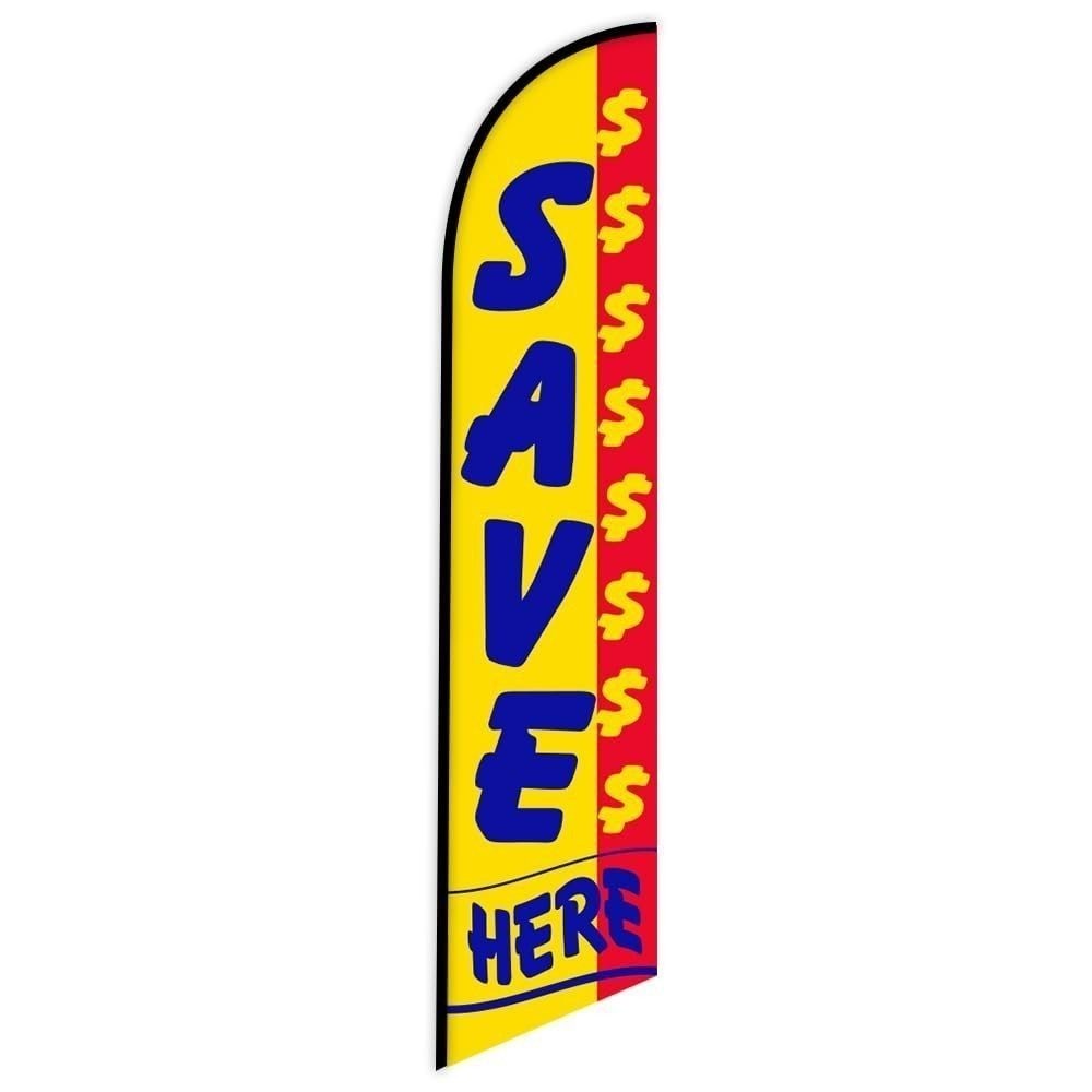 Car Dealership Promotional Package – 4 Swooper Feather Flags for Outdoor…