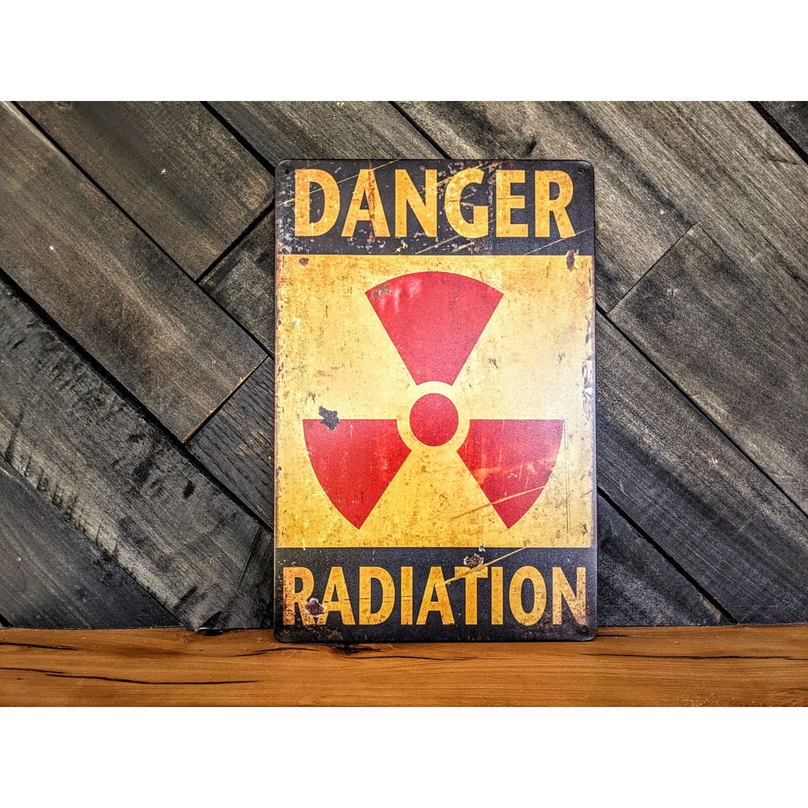 Danger Radiation Sign – 12in x 8in