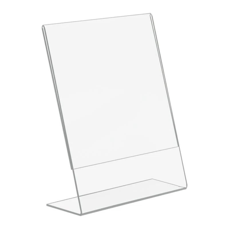 Acrylic Photo Frame 8.5×11 Vertical Clear Plastic Display Sign Picture Easel NWT