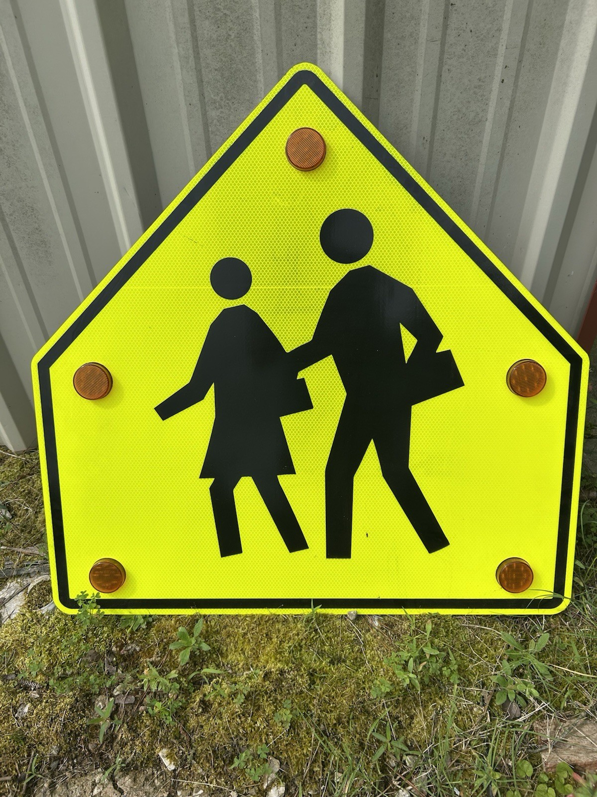 Item Limited SN-LED-S11 Led School Zone Sign, School Crossing, Black/Fluorescent