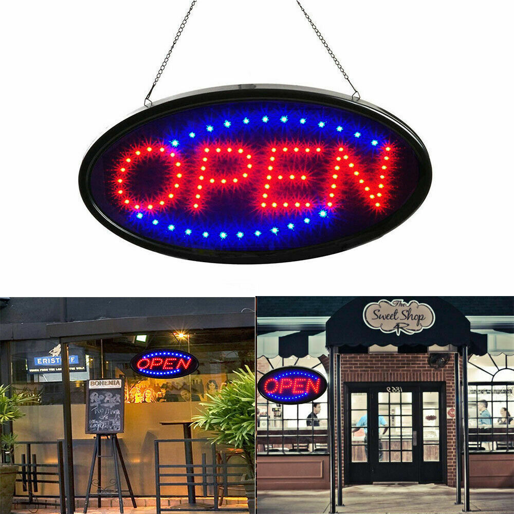 LED Store OPEN Business Sign Ultra Bright Neon Light Animated Motion with ON/OFF