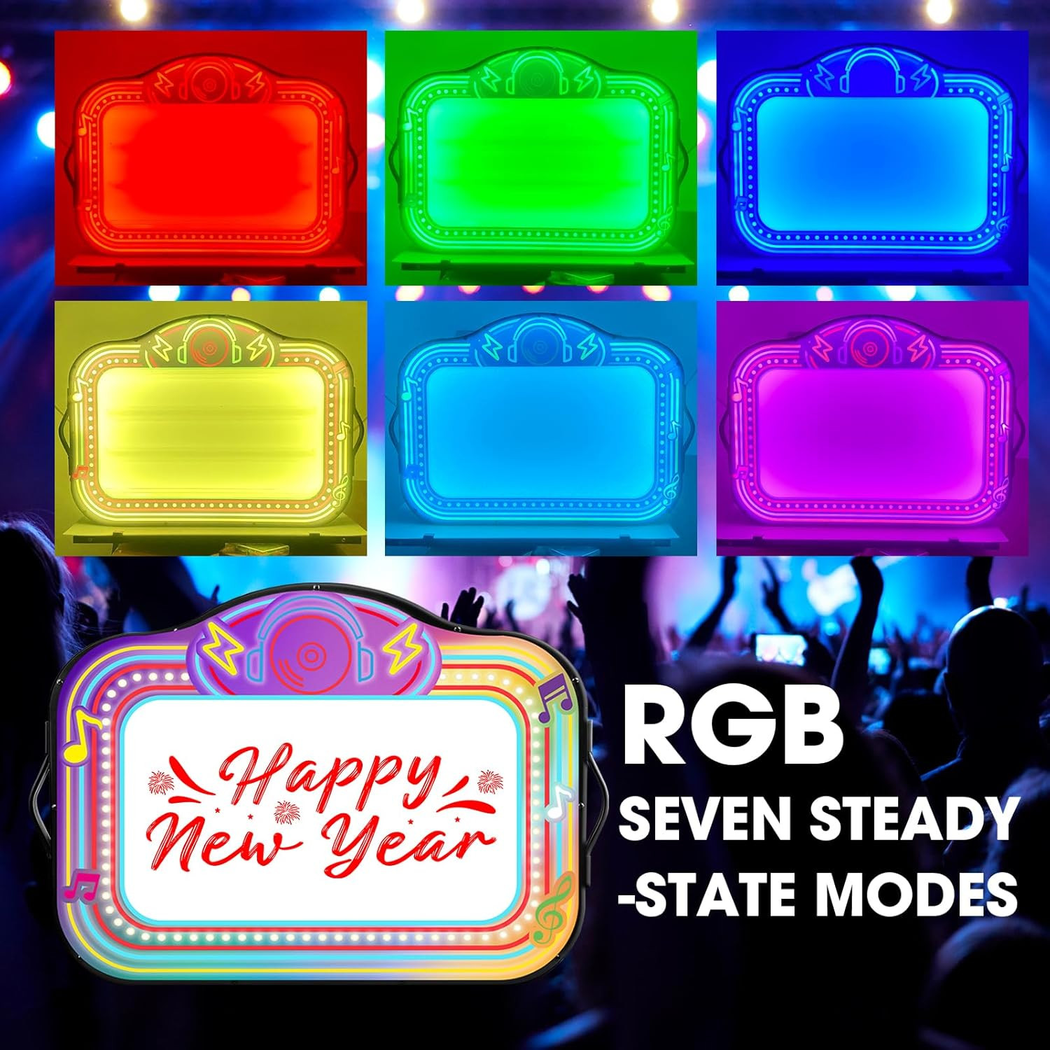 RGB LED Bottle Service Sign with 4 Letter Sets for Bars & Nightclubs