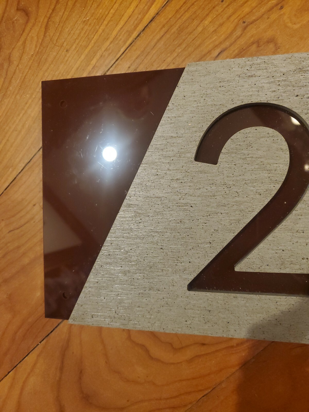 2460 House Number Laser Engraved Sign 7in × 20in