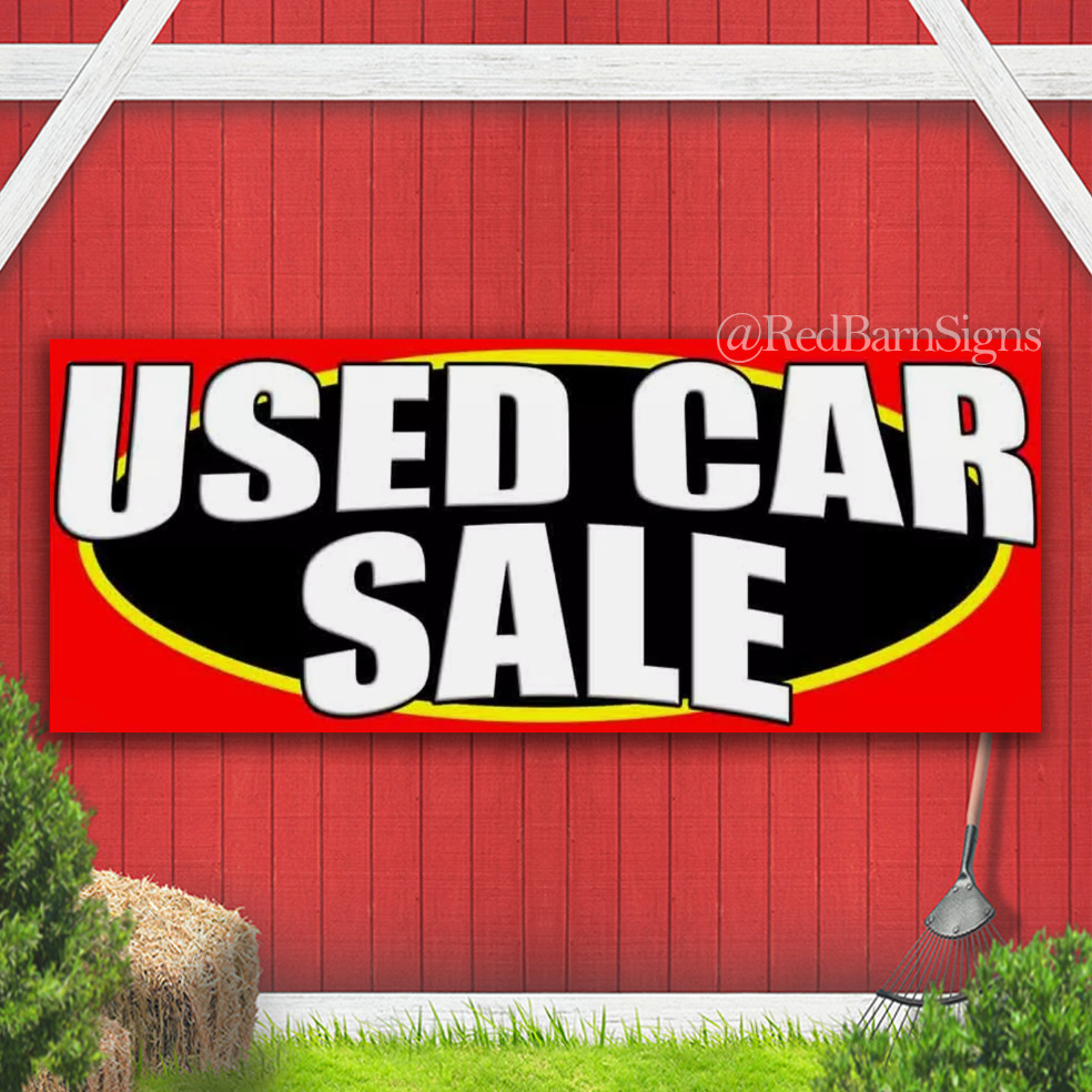 USED CAR SALE Advertising Vinyl Banner Sign Many Sizes USA