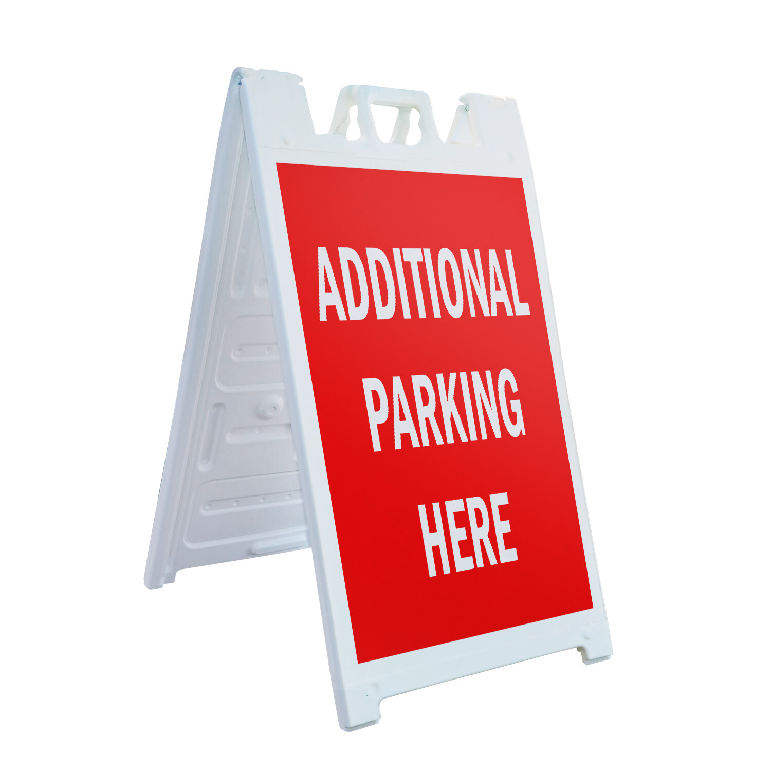 A-frame Sidewalk Additional Parking Here 24″ x 36″ Double Sided A-Frame Sidewalk