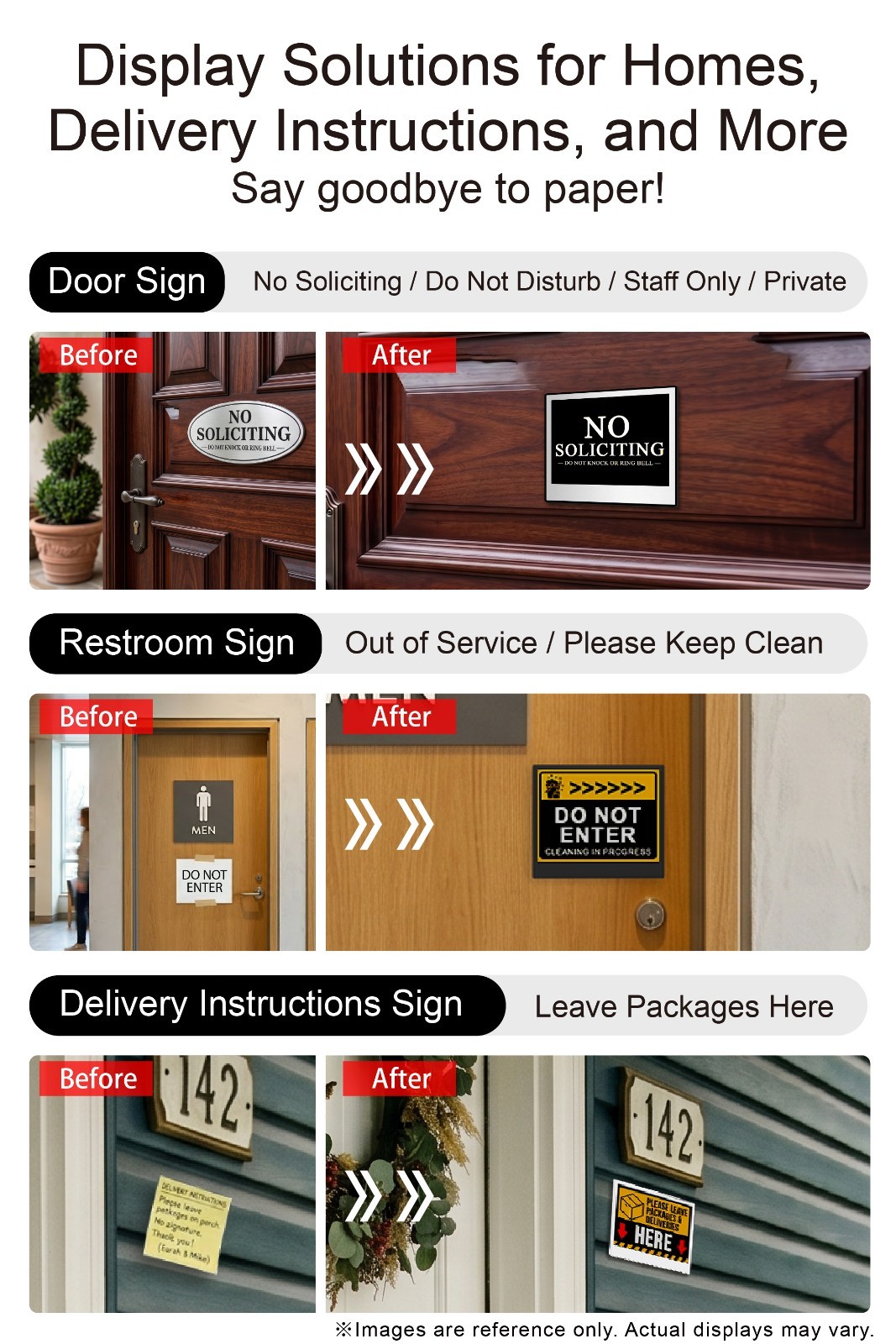 Santek EZ Sign NFC E-Paper Display, No Battery & 4-Color Rewritable Display IP65