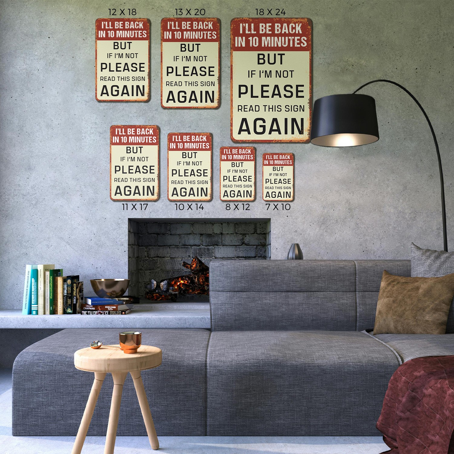 I�ll Be Back In 10 Minutes Sign Or 30 Who Knows Perfect for shop Garages