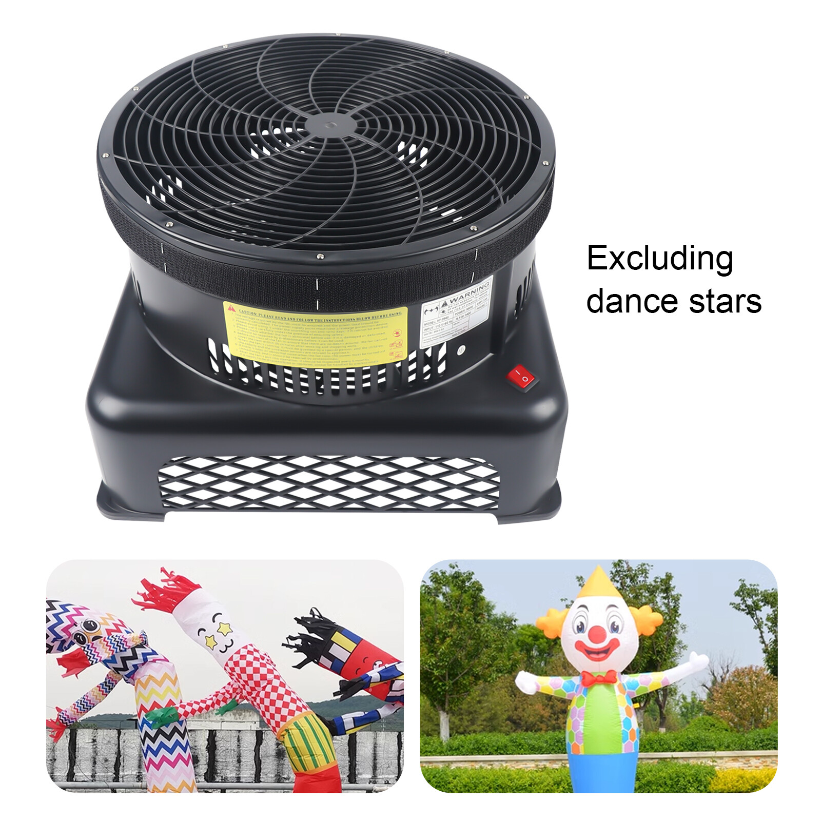 HDF-950 950W 17.7″ Air Blower for Inflatable Wind Dancer Tube Man 110V