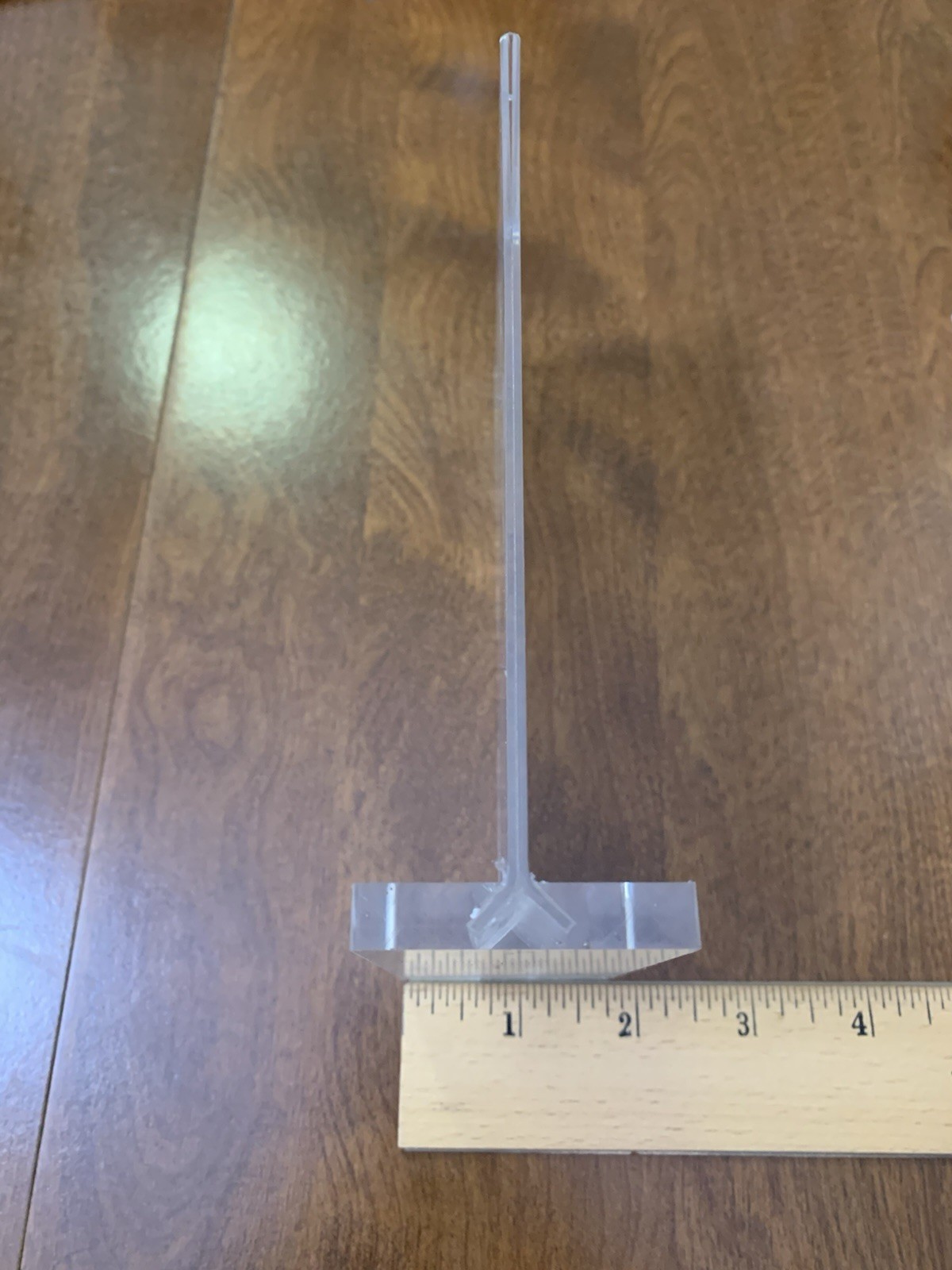 Set of 3 Clear Acrylic 4×6 Sign Holders – Vertical T-Shape Tabletop Frames NEW