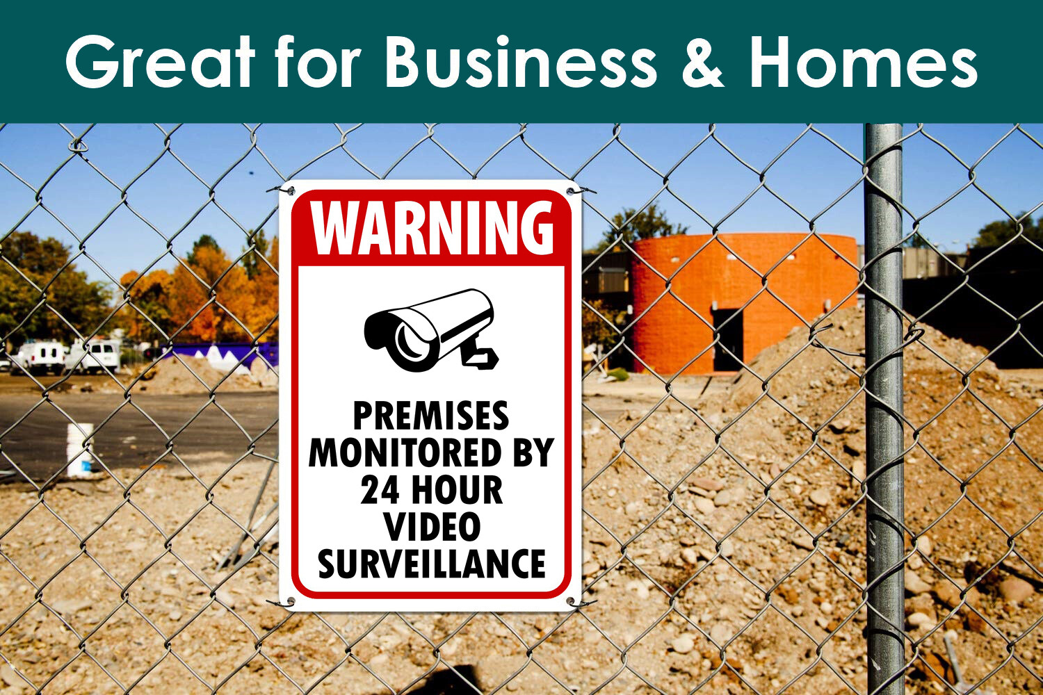 WARNING SIGNS 24 HOUR VIDEO SURVEILLANCE SECURITY SIGN CCTV CAMERA SIGN NW