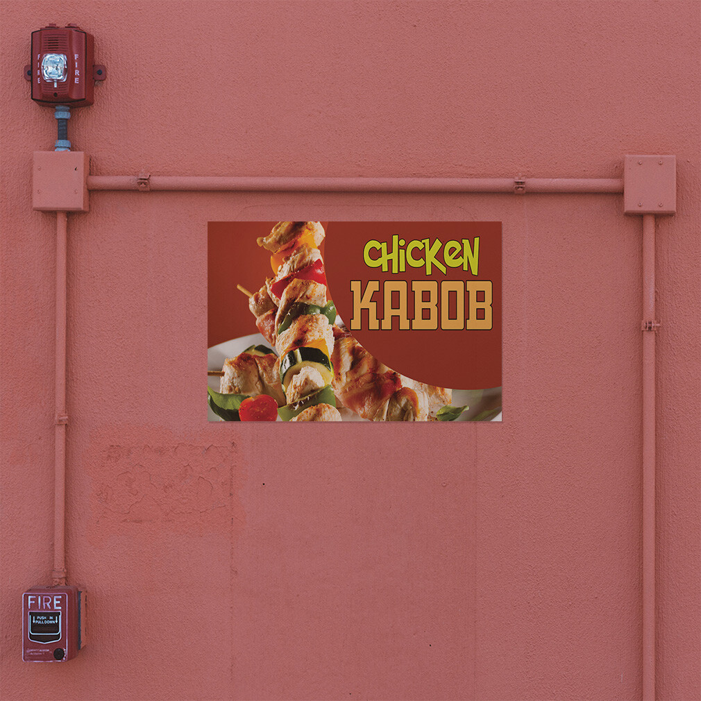 Decal Stickers Chicken Kabob Outdoor Advertising Printing Vinyl Store Sign Label