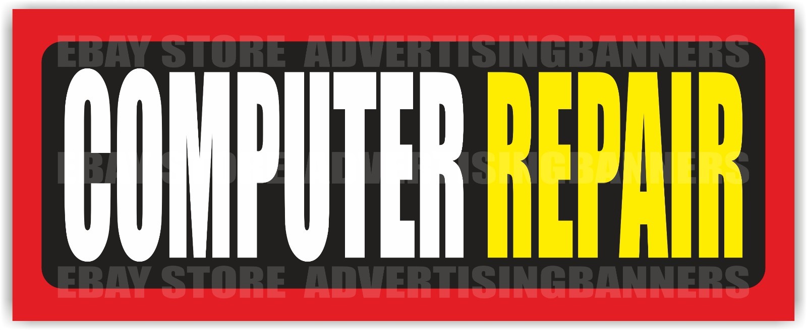 COMPUTER REPAIR Advertising Banner Vinyl Mesh Sign Electronics Service Fix