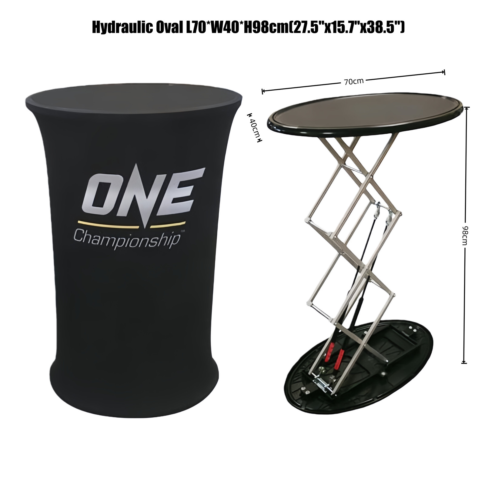 Rectangular Auto-Folding Hydraulic Pop-Up Counter – Self-Deploying Display Frame