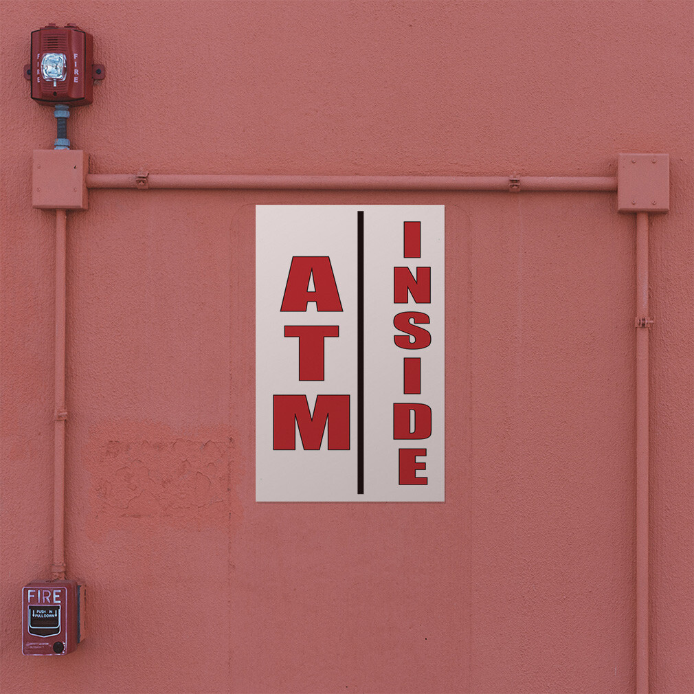 Door Decals Vertical Vinyl Stickers Multiple Sizes Atm Inside Business Vinyl