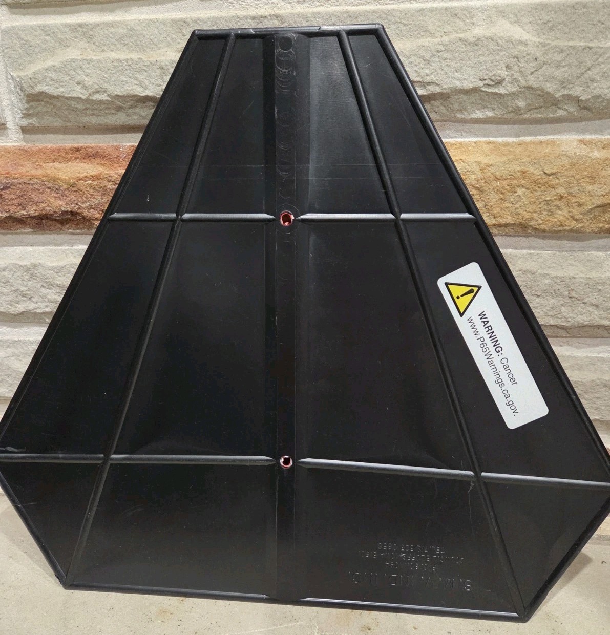 Slow Moving Vehicle Triangle Sign, 14″x16″ Reflective Plastic, SMV Golf Cart Acc
