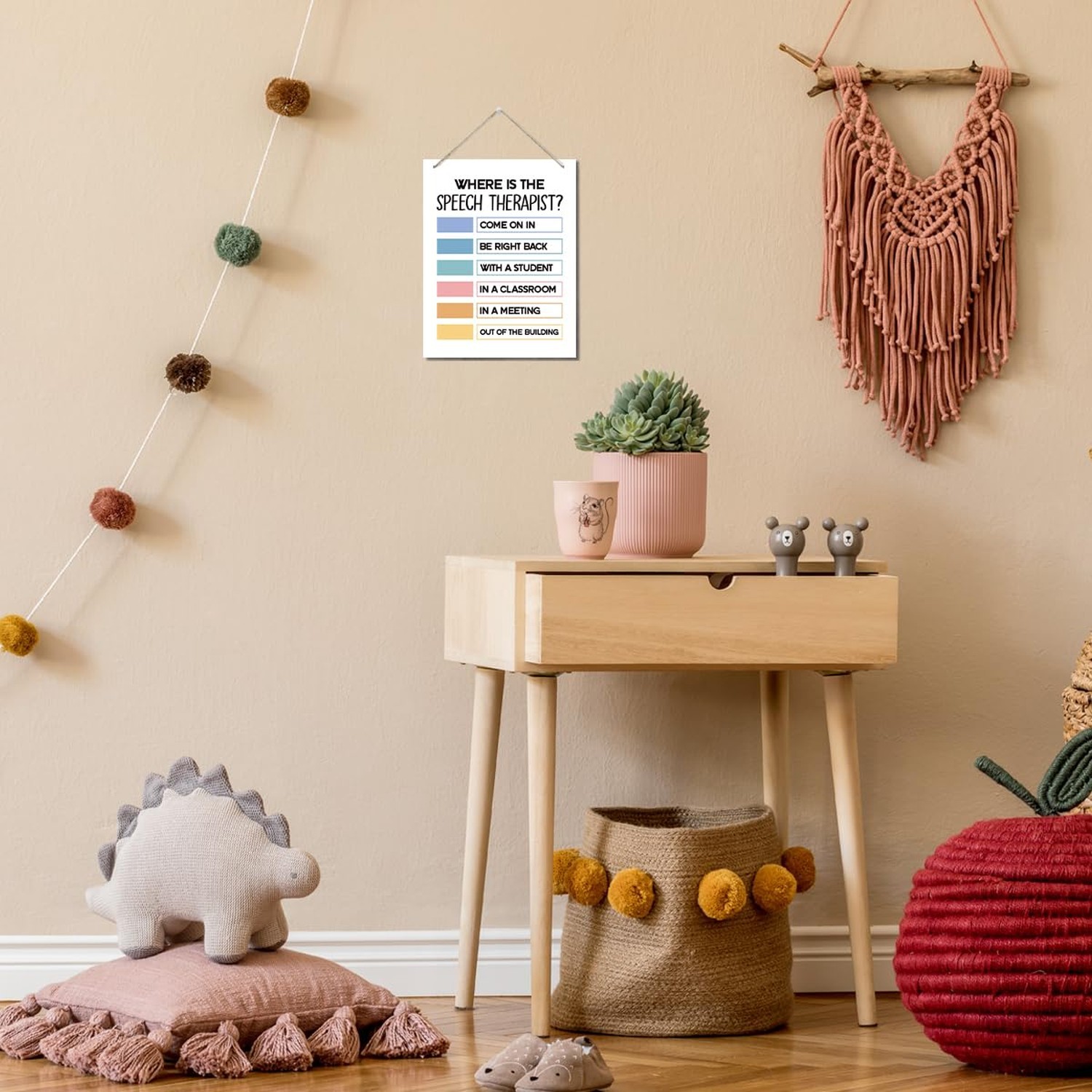 Therapist Office Door Sign, Where is the Speech Therapist, Wall Art Signs, Th…