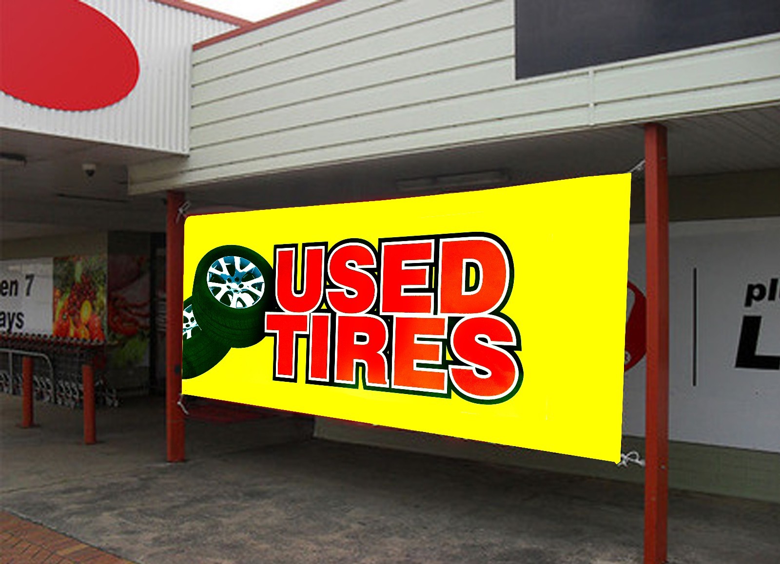 Auto Repair, Brake Service Retail Store Business Advertising Banners Signs Flags