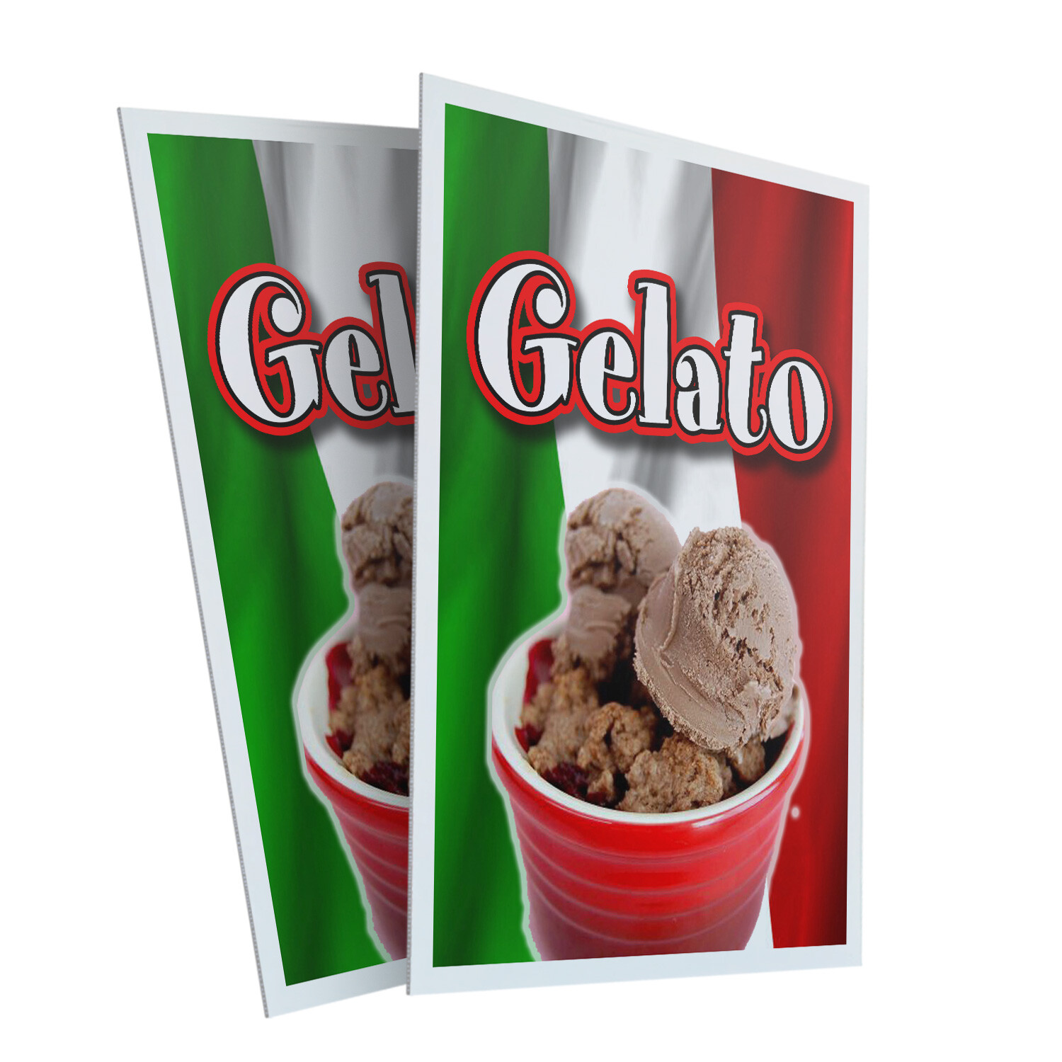 A-frame Sidewalk Gelato 24″ x 36″ Double Sided A-Frame Sidewalk Sign
