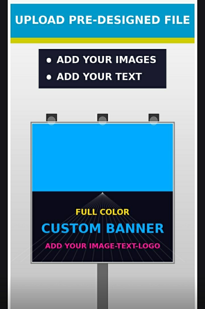 36″x 120″ Custom Vinyl Banner-13oz Premium Matte Vinyl *Design Ready Files Only*